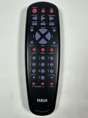 Retro Media RCA Universal Remote Black Purple Pink Keys Tested w/AAA Batteries